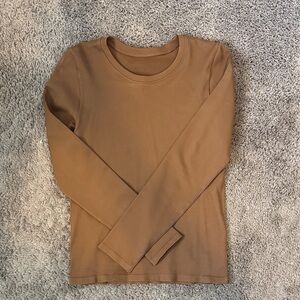 Brown Long Sleeve Top